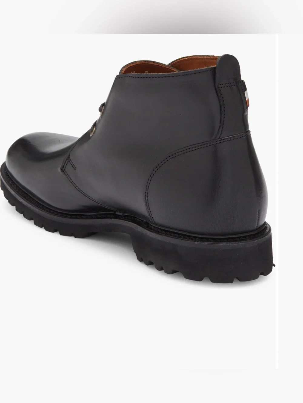 Men's Black Leather Chukka Boot - Classic Lace-Up Comfort